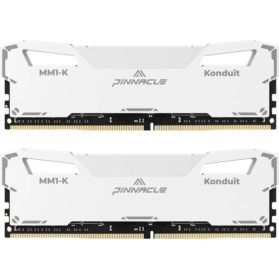 Timetec Pinnacle Konduit 16GB KIT(2x8GB) DDR4 3200MHz PC4-25600 CL16-18-18-38 XMP2.0 Overclocking 1.35V Compatible for AMD and Intel Desktop Gaming PC Memory Module RAM - White