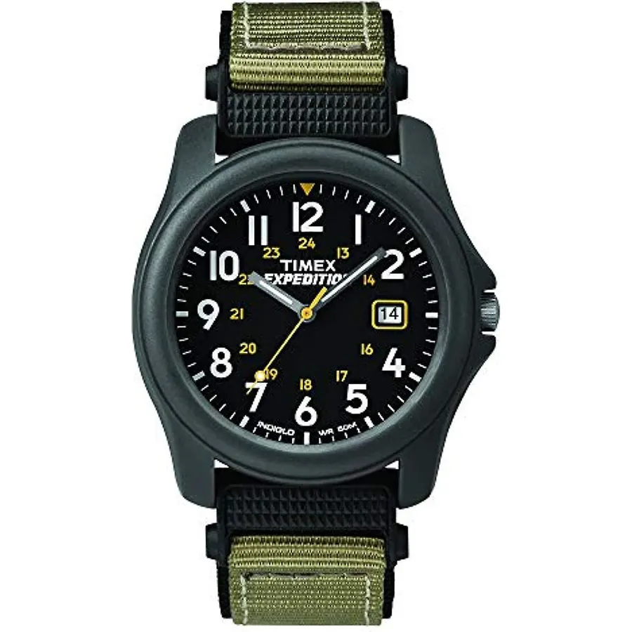 Timex Men's Expedition Camper Nylon/Leather Strap Watch