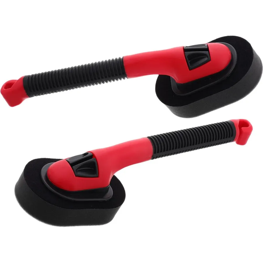 Tire Wax Applicator Brush 2pcs with Detachable Sponge
