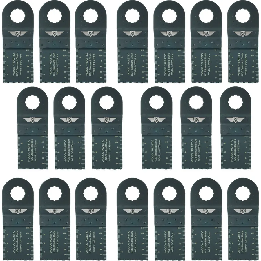 TopsTools 20pcs WX35F_20 35mm Fine Tooth Oscillating Multitool Blades