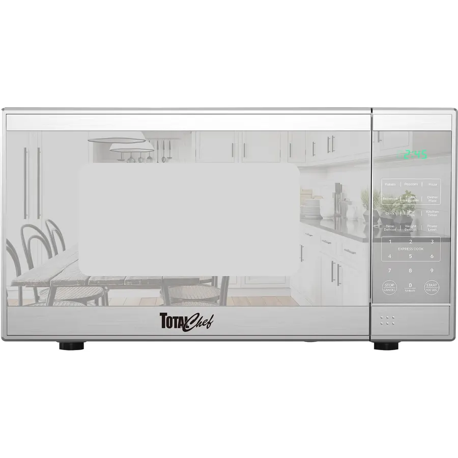Smad Microwave Countertop Oven, 700W Small Microwaves, 0.7 Cu.Ft Mini Ovens Compact with 10 Power Levels, 6 Cooking Menus for Apartments, Dorm and Small Space Kitchen, Child Lock, Easy Clean, Black