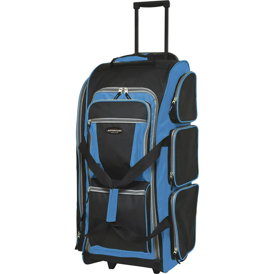 Travelers Club Xpedition 30 Inch Multi-Pocket Upright Rolling Duffel Bag