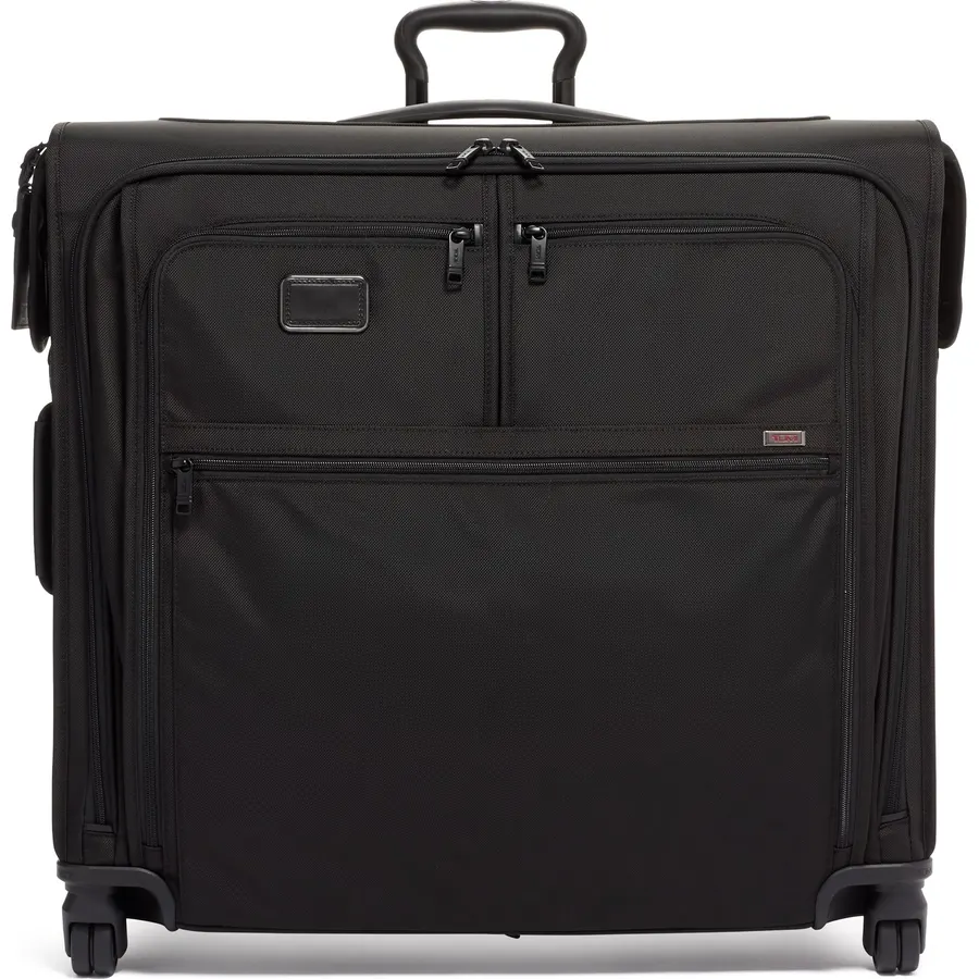 TUMI - Alpha Large 4-Wheeled Garment Bag - Clothing Bag for Hanging Suits, Dresses & Coats - With TSA Lock - Midnight Black