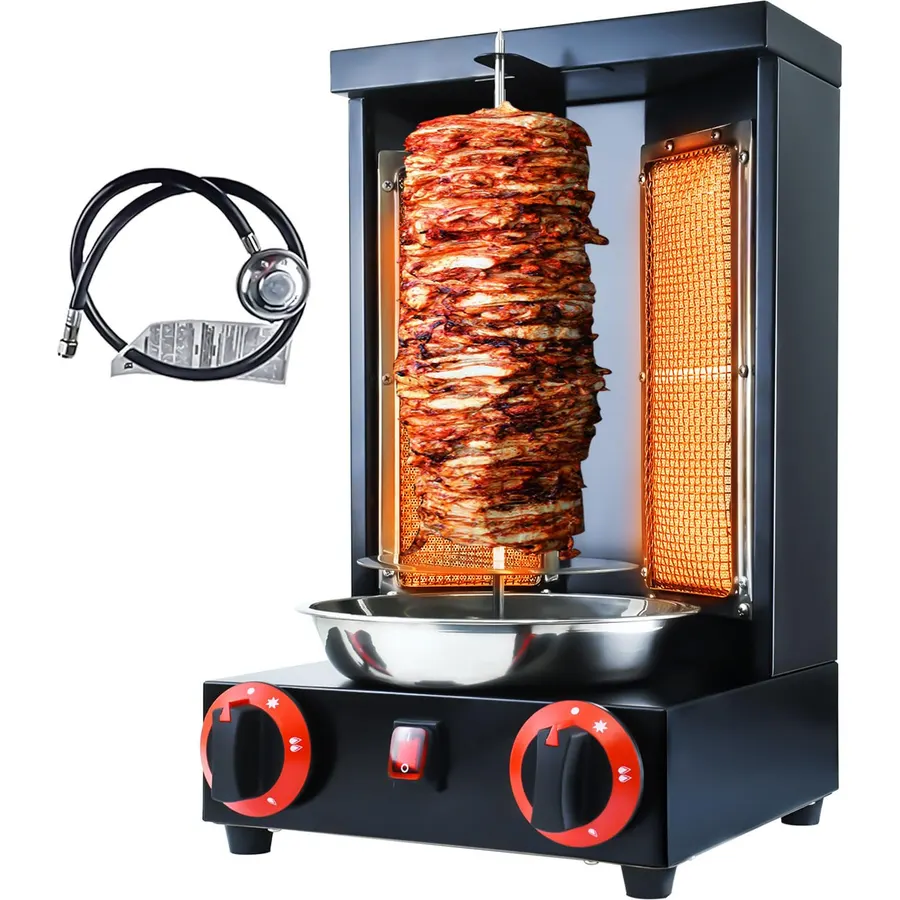 Li Zhen Shawarma Machine Vertical Rotisserie Gyro Machine Trompo Para Tacos Al Pastor rotating grill, Shawarma Grill, Rotisserie Oven, Rostizador De Pollo Giratorio, Chicken Rotisserie Machine