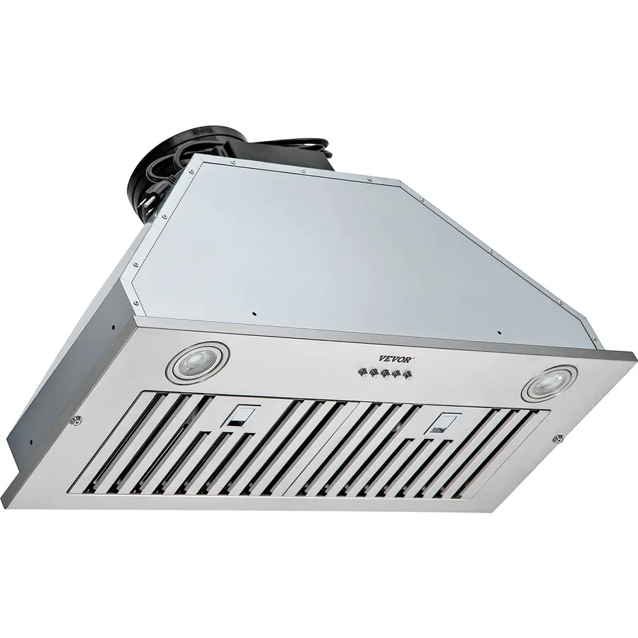 AMZCHEF 30 Inch Range Hood Insert 1000 CFM Built-in Kitchen Vent Hood Stainless Steel Ducted/Ductless Convertible, 3-Speed Touch Control with LED Lights and Baffle Filters for Kitchen Ventilation