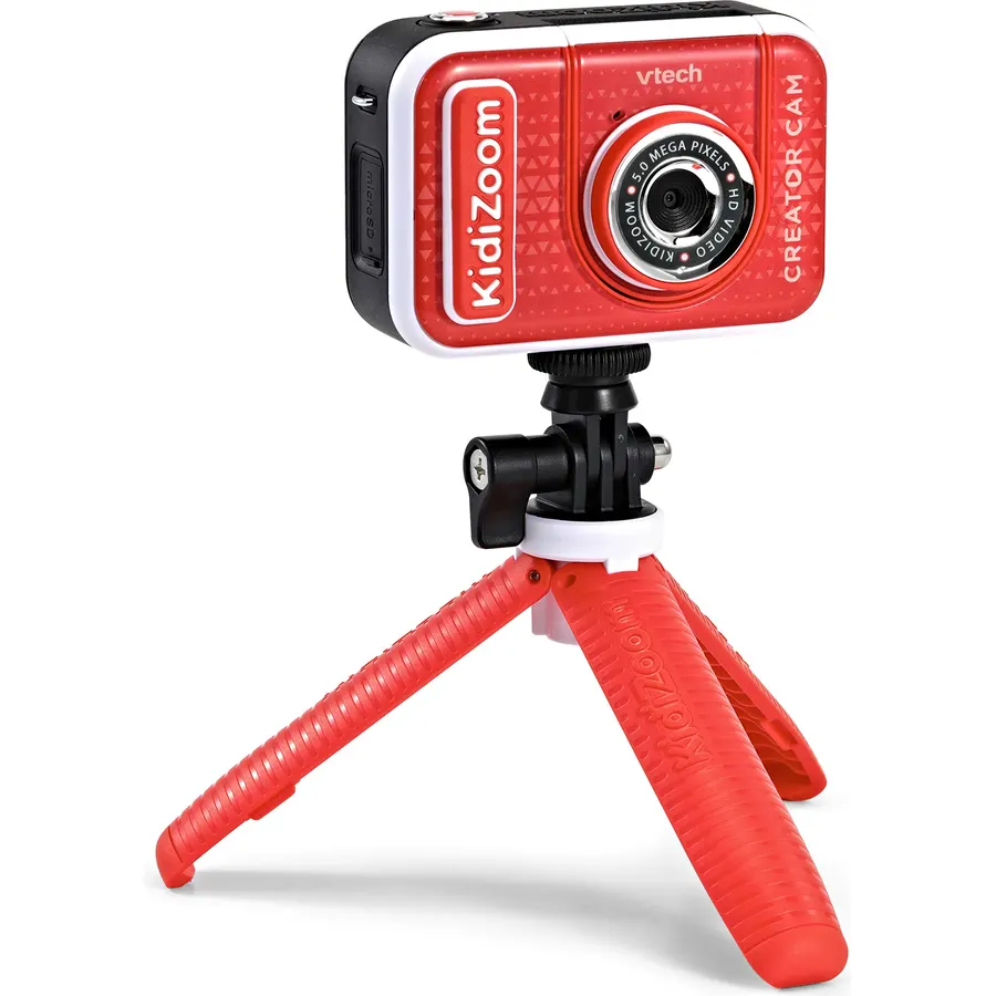 VTech KidiZoom Creator Cam, High-Definition Kids' Camera for Photos and Videos, Included Green Screen, Flip-Out Selfie Camera, Selfie Stick/Tripod, Auto Timer, Kids Ages 5 and up