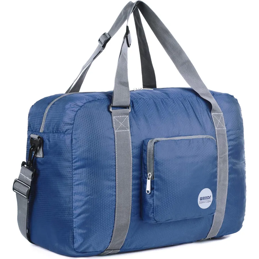 Duffle Bag for Travel Foldable Personal Item Travel Bag, 40L, Black