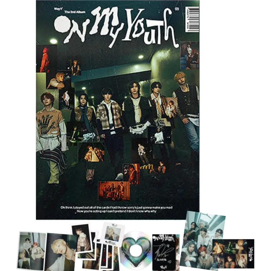 WayV On My Youth 2nd Album [Photobook Ver.] CD + Photocard + Photobook + Film Card + Poster