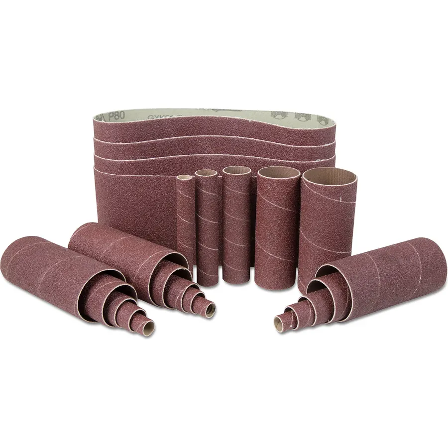 WEN 6524SP120 120-Grit Combination Belt and Sleeve Sandpaper Set, 24-Pack