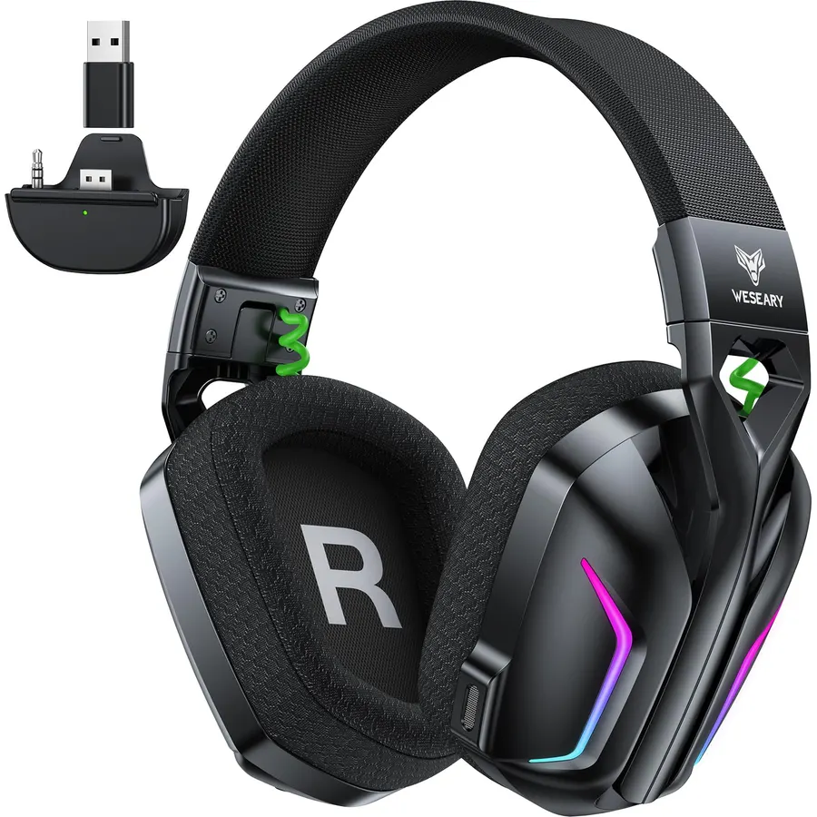 WESEARY Wireless Gaming Headset for Xbox Series X|S, 80H Ultra-Low Latency