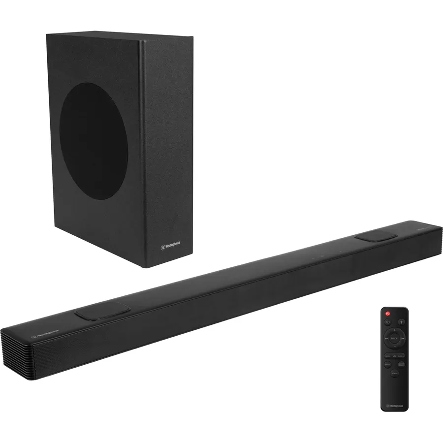 Westinghouse 5.1.2 Soundbar w/Wireless Subwoofer, 400W Max Output Surround Sound w/Dolby Atmos & Dolby Digital Plus, Home Theater Audio, HDMI/eArc, Bluetooth, Roku TV Ready