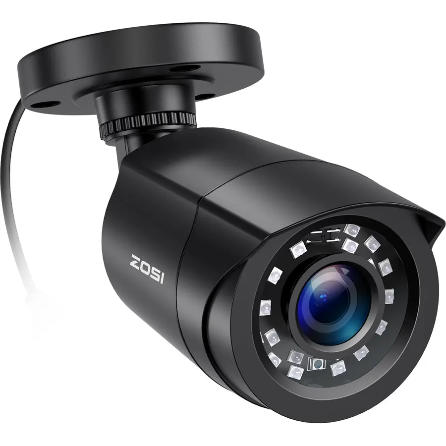 ZOSI 1080P HD 1920TVL Hybrid 4-in-1 CCTV Metal Bullet Security Camera Black